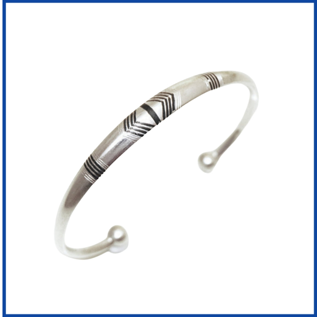 Bracelet en argent, une pièce d'exception